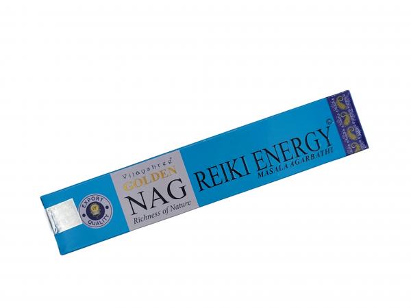 Reiki Energy Golden Nag - Premium Räucherstäbchen - Vijayshree